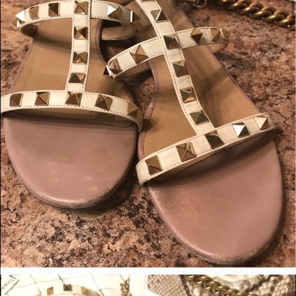 Valentino Rock Stud Sandals - Picture 4 of 8